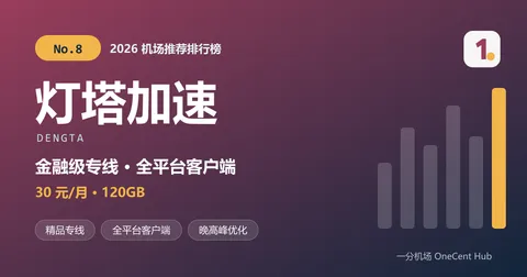 灯塔加速：2026 机场推荐排行榜第 8 名