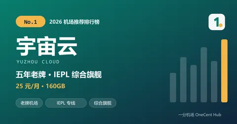 宇宙云：2026 机场推荐排行榜第 1 名